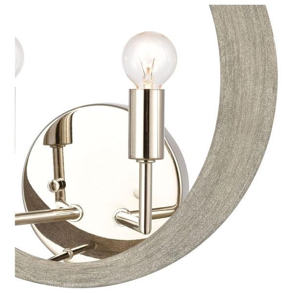 Retro Rings 12  High 2-Light Sconce For Discount