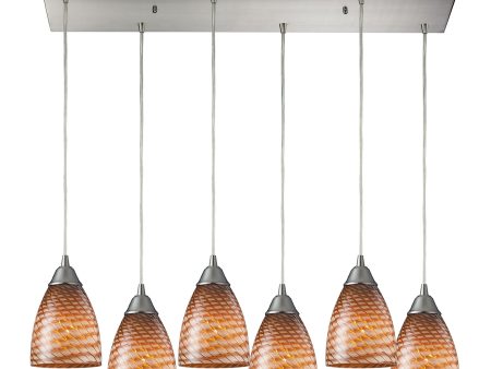 Arco Baleno 30  Wide 6-Light Pendant Hot on Sale