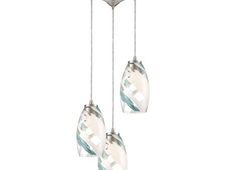 Turbulence 12  Wide 3-Light Pendant on Sale