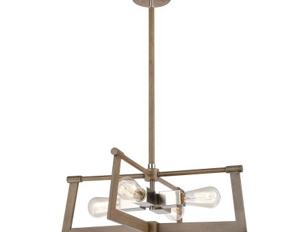 Axis 21  Wide 4-Light Pendant Hot on Sale