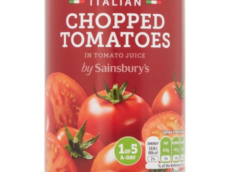 Sainsburys Chopped Tomatoes 400g For Cheap