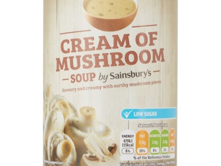 Sainsburys Cream Of Mushroom Soup 400g Fashion