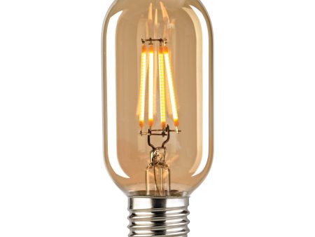 LED Medium Bulb - Shape T14 Base E26 2700K - Light Gold Tint Fashion