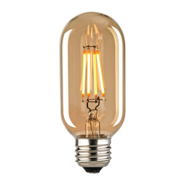 LED Medium Bulb - Shape T14 Base E26 2700K - Light Gold Tint Fashion