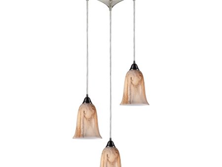 Granite 10  Wide 3-Light Pendant Supply