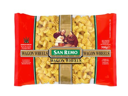 San Remo Wagon Wheel Dry Pasta 500g Online now