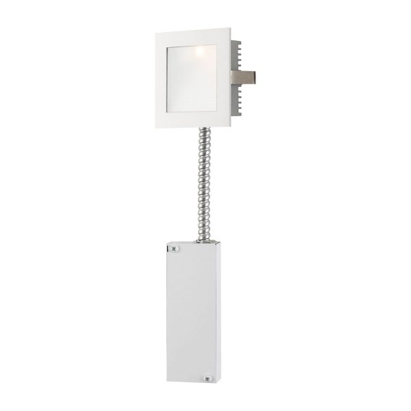 Step Light - Wall Recessed, Retrofit (LED) with Driver and Source - Opal Lens Cheap