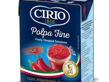 Cirio Polpa Fine Chopped Tomatoes Chili 390g Online Hot Sale