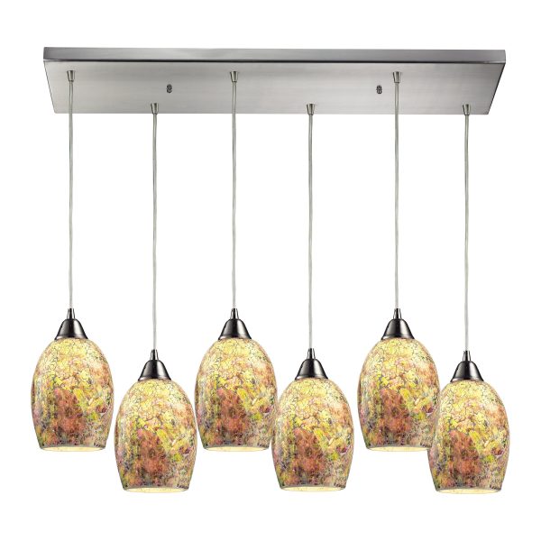 Avalon 9  Wide 6-Light Mini Pendant For Sale