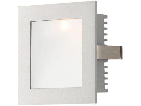 Step Light - Wall Recessed, New Construction (Xenon) with Lamp - Opal Lens Fashion