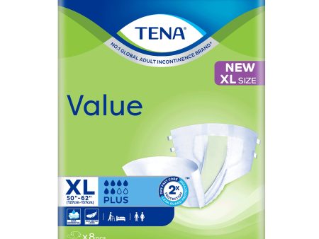 Tena Value Extra Large 8pcs pack Online now