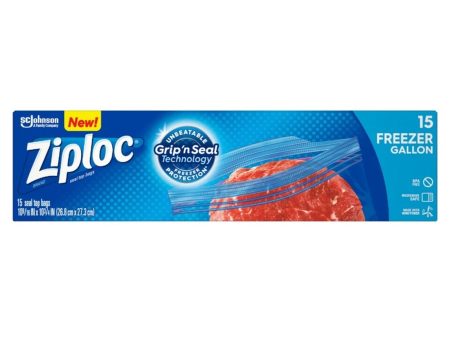 Ziploc Freezer Gallon Bag 15pcs pack Online Hot Sale