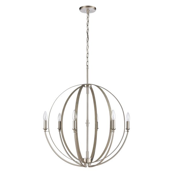 Rotunde 26  Wide 6-Light Chandelier For Sale