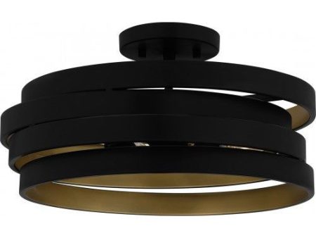 Berner 3-Light Semi Flush Mount Online Hot Sale