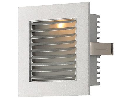 Step Light - Wall Recessed, New Construction (Xenon) with Lamp - Louvered Discount