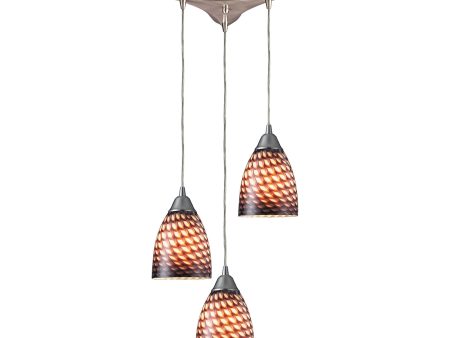 Arco Baleno 10  Wide 3-Light Pendant For Discount