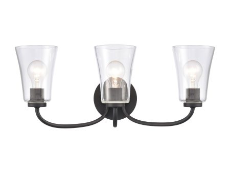 Emily 23  Wide 3-Light Vanity Light For Sale