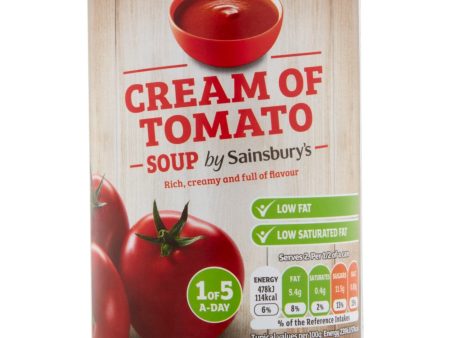 Sainsburys Cream Of Tomato Soup 400g Discount