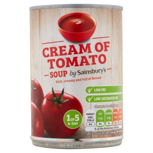 Sainsburys Cream Of Tomato Soup 400g Discount