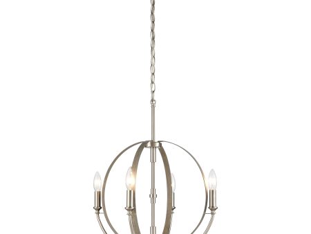 Rotunde 18  Wide 4-Light Chandelier Fashion