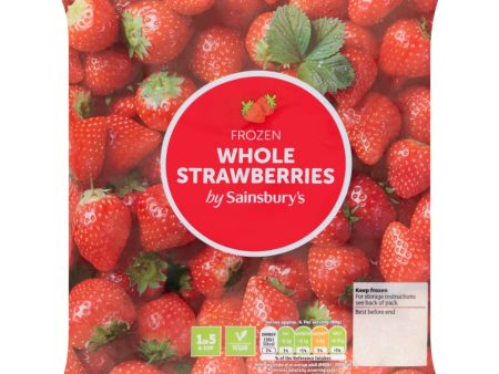 Sainsburys Frozen Whole Strawberry 350g For Sale