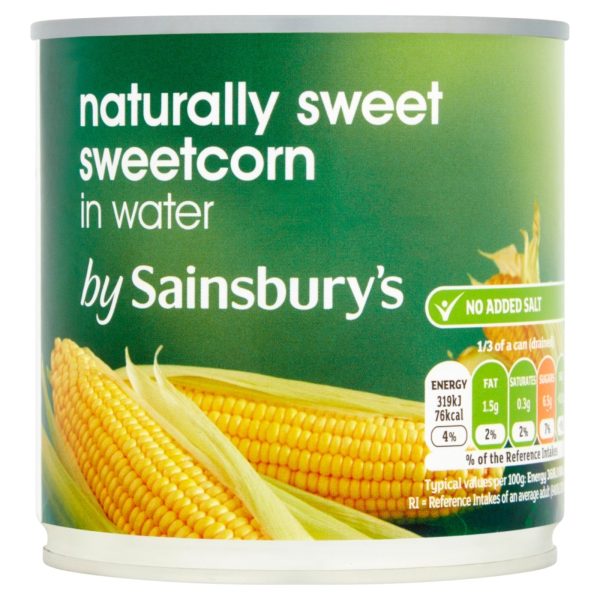 Sainsburys Natural Sweet Sweetcorn 325g Cheap