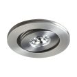 LED Saucer Adjust Smooth with Source. 38 degree beam Brushed Aluminu Hot on Sale