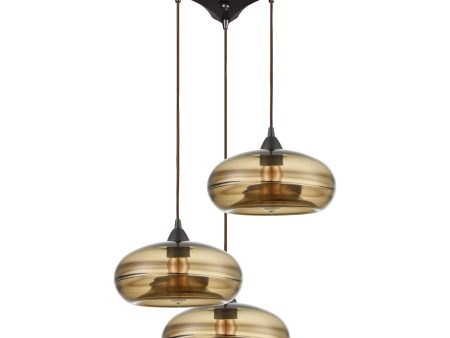 Hazelton 12  Wide 3-Light Pendant Cheap