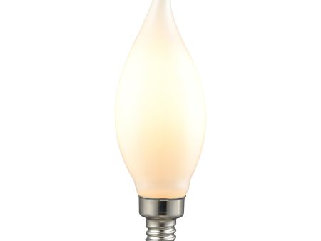 LED Candelabra Bulb - Shape C11 Base E12 2700K - Frosted Sale