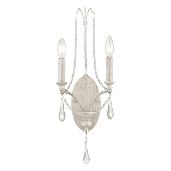 French Parlor 24  High 2-Light Sconce Hot on Sale